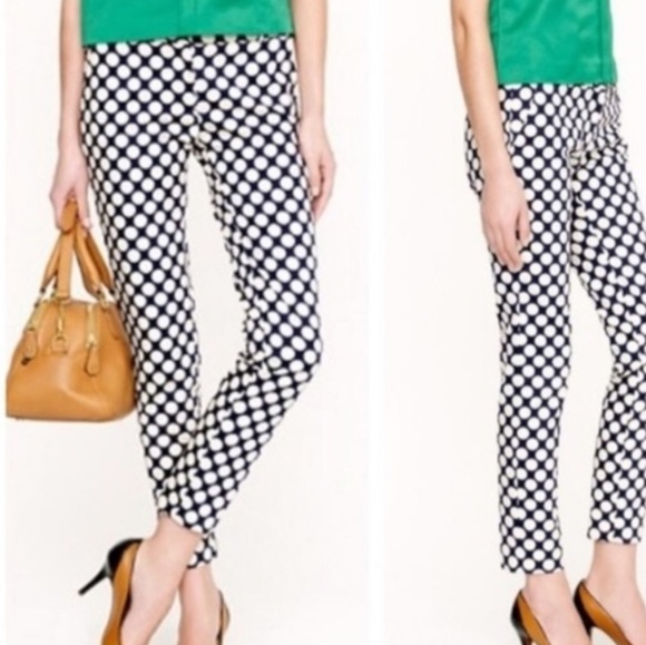J. Crew Pants - J. Crew City Fit Polka Dots  Capri Pants